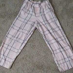 Plaid Pink Kids Pajama Bottoms